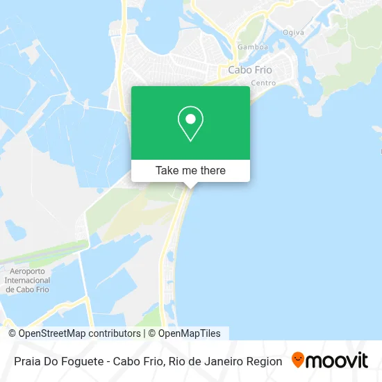 Praia Do Foguete - Cabo Frio map