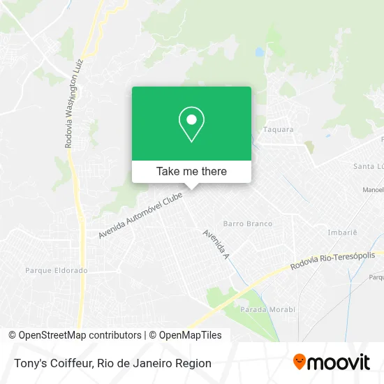 Tony's Coiffeur map