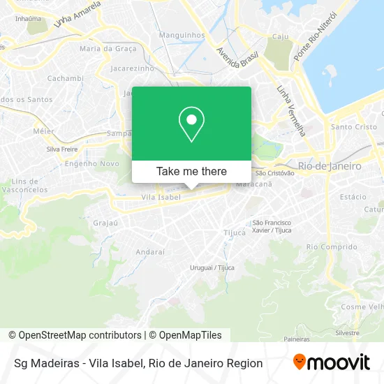 Sg Madeiras - Vila Isabel map