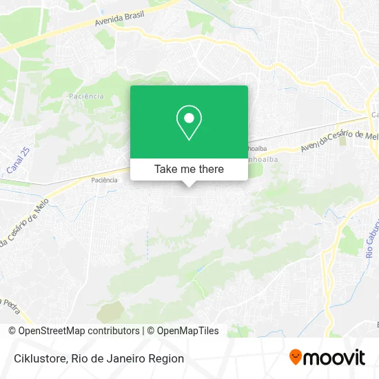 Ciklustore map