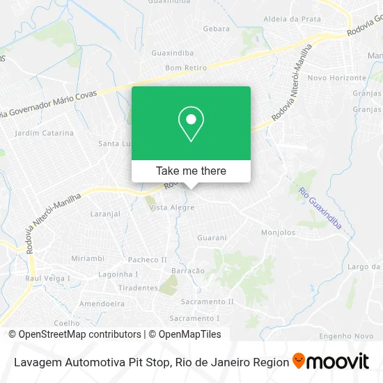 Lavagem Automotiva Pit Stop map