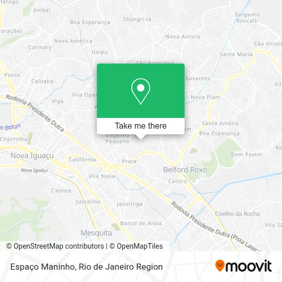 Espaço Maninho map