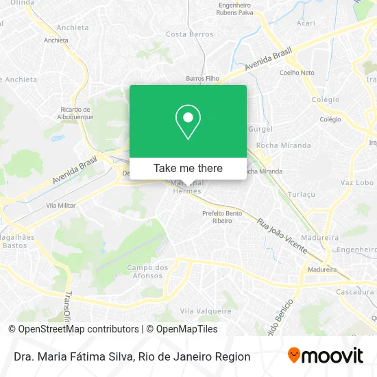 Dra. Maria Fátima Silva map