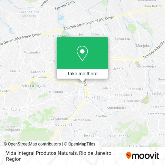 Vida Integral Produtos Naturais map