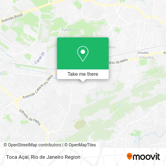 Toca Açaí map