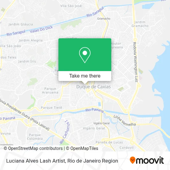 Luciana Alves Lash Artist map