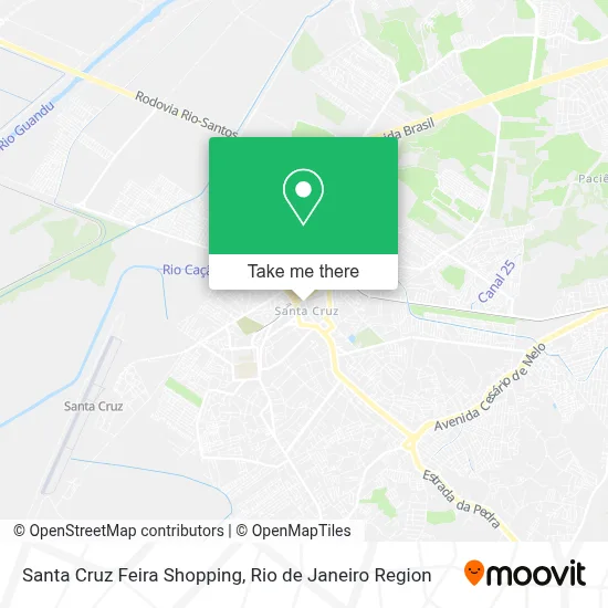 Santa Cruz Feira Shopping map