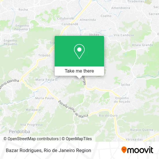 Bazar Rodrigues map