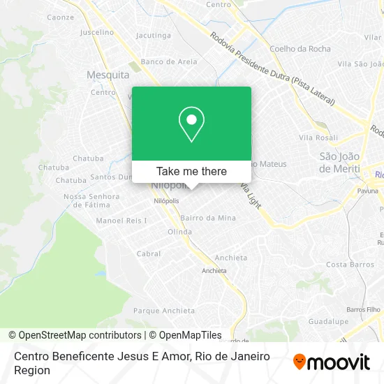 Centro Beneficente Jesus E Amor map