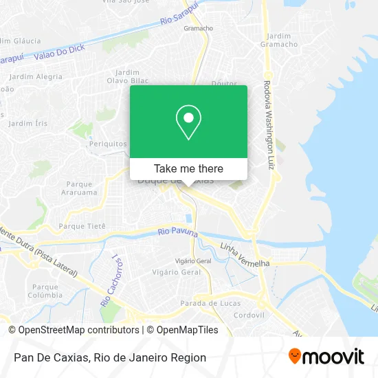 Pan De Caxias map