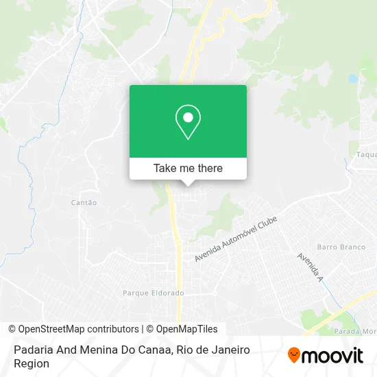 Padaria And Menina Do Canaa map