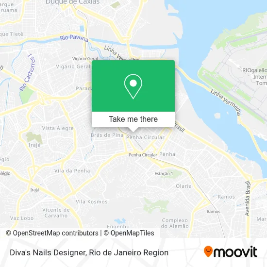 Diva's Nails Designer map