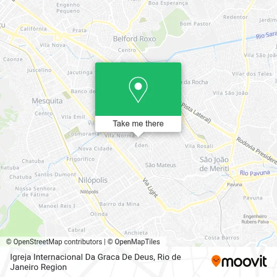 Igreja Internacional Da Graca De Deus map