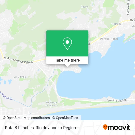 Rota B Lanches map