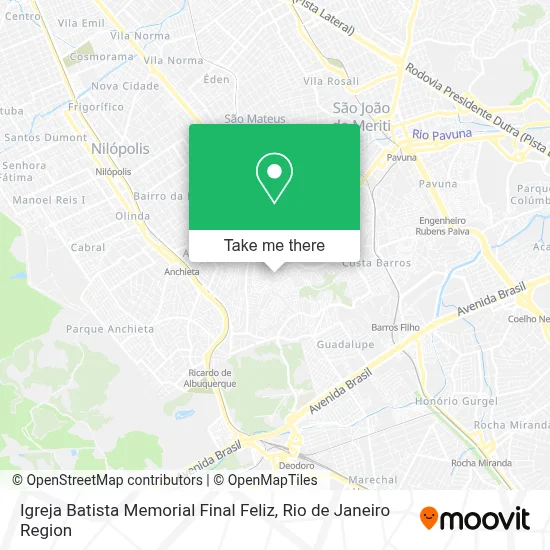 Igreja Batista Memorial Final Feliz map
