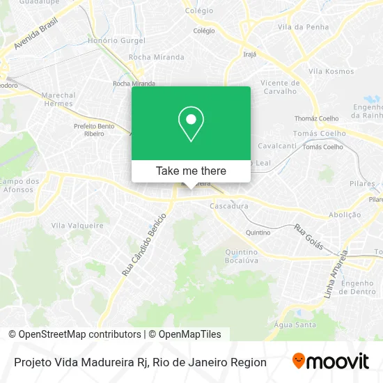 Projeto Vida Madureira Rj map