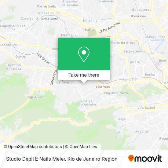 Studio Depil E Nails Meier map