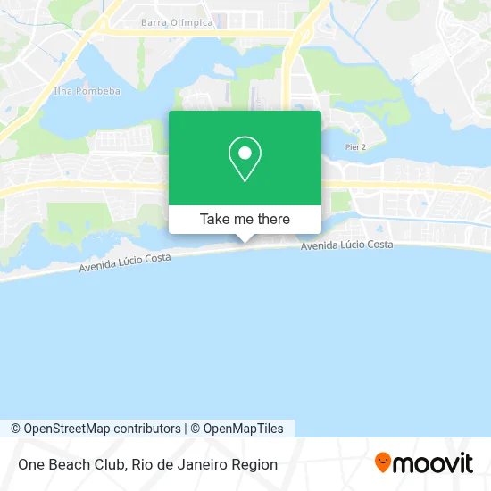 One Beach Club map