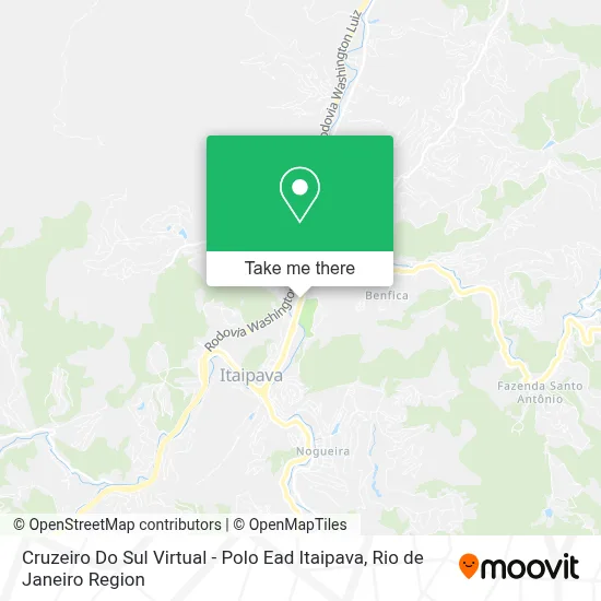 Cruzeiro Do Sul Virtual - Polo Ead Itaipava map