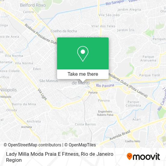 Lady Milla Moda Praia E Fitness map