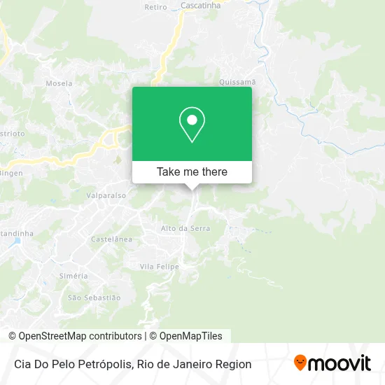 Cia Do Pelo Petrópolis map