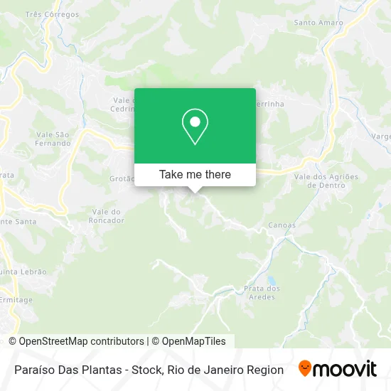 Paraíso Das Plantas - Stock map
