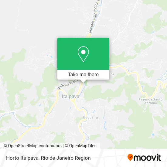 Horto Itaipava map