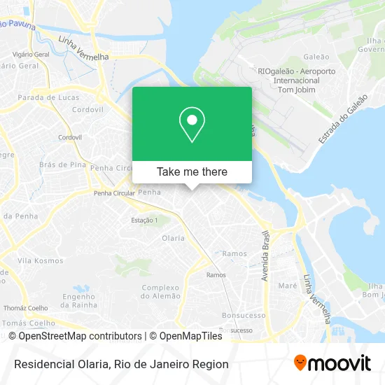 Residencial Olaria map