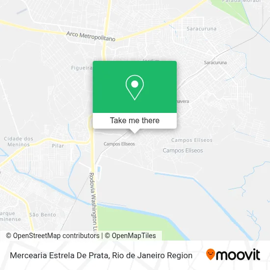 Mercearia Estrela De Prata map