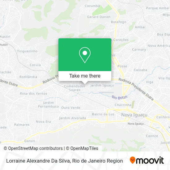 Lorraine Alexandre Da Silva map