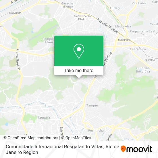 Comunidade Internacional Resgatando Vidas map