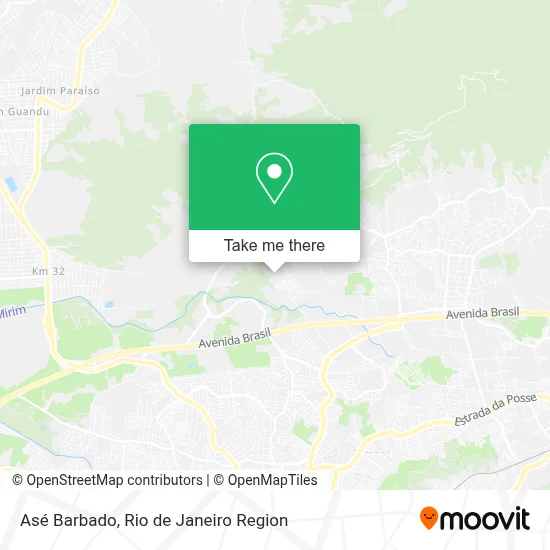 Asé Barbado map
