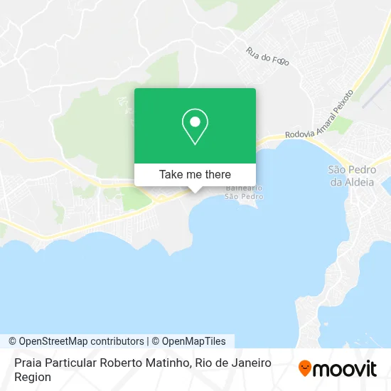 Praia Particular Roberto Matinho map