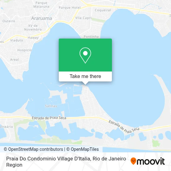 Praia Do Condominio Village D'Italia map