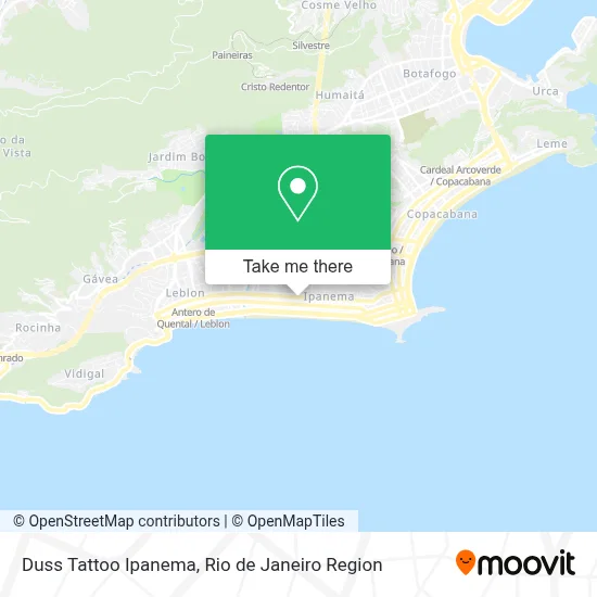 Duss Tattoo Ipanema map