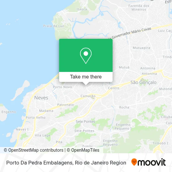 Porto Da Pedra Embalagens map
