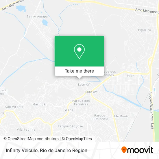 Infinity Veiculo map