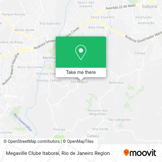 Megaville Clube Itaboraí map