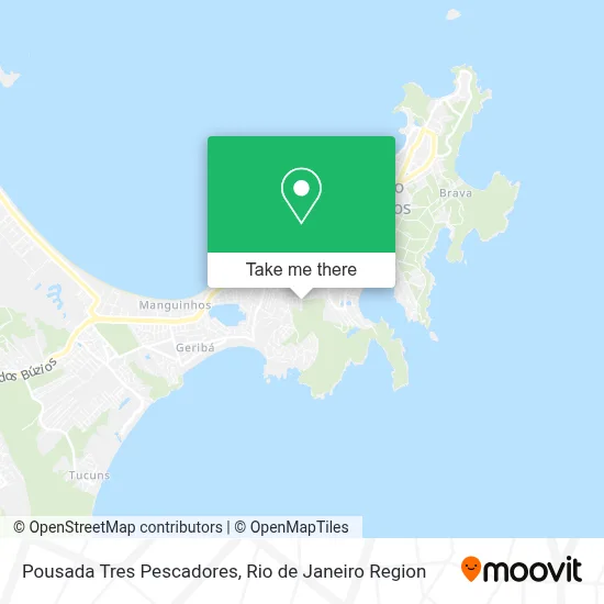 Pousada Tres Pescadores map