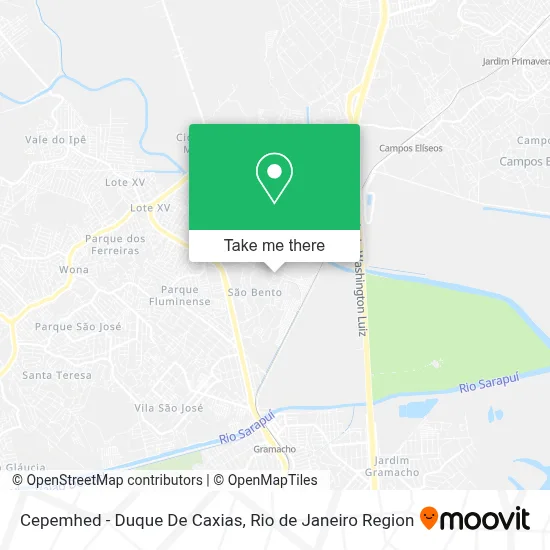 Cepemhed - Duque De Caxias map