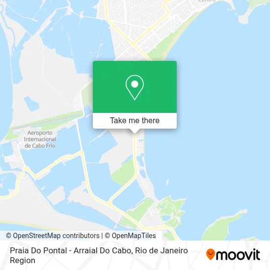 Praia Do Pontal - Arraial Do Cabo map