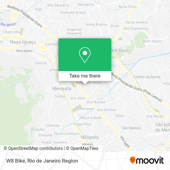 W8 Bike map
