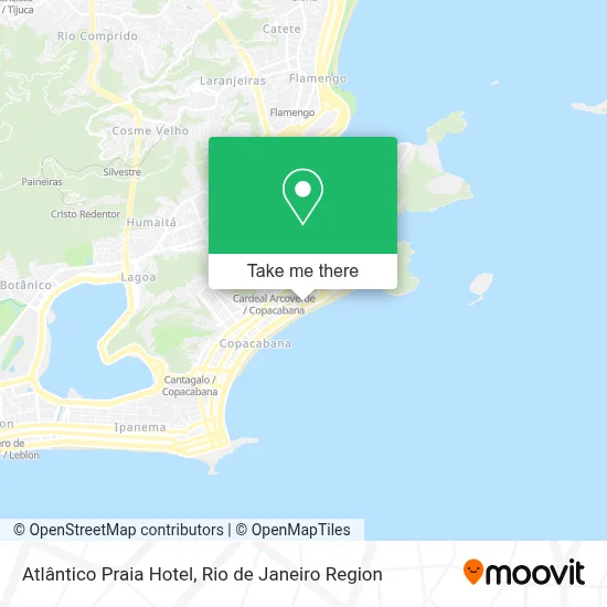 Atlântico Praia Hotel map