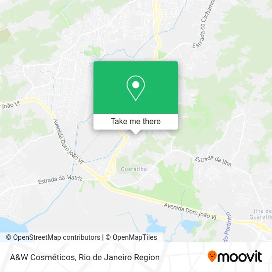 A&W Cosméticos map