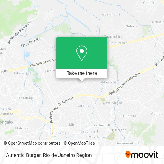 Autentic Burger map