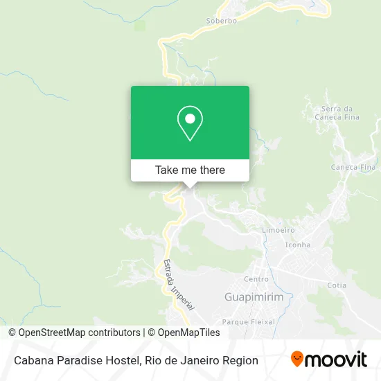 Cabana Paradise Hostel map