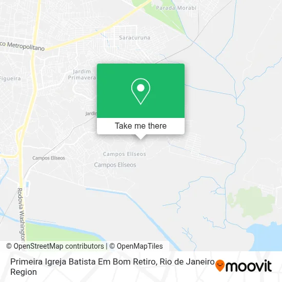 Primeira Igreja Batista Em Bom Retiro map