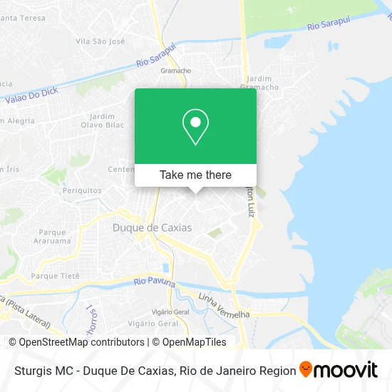 Sturgis MC - Duque De Caxias map