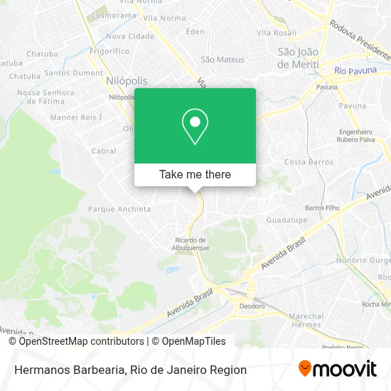Hermanos Barbearia map