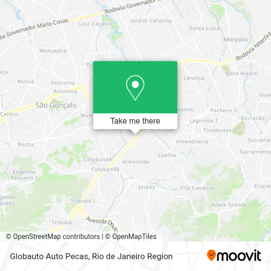 Globauto Auto Pecas map